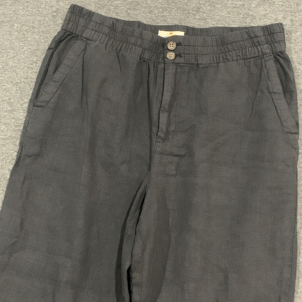 Marine Layer Elle Relaxed Crop Pant Women's Elastic Waist 98% COTTON - Size M - Picture 5 of 14